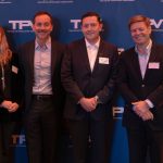 Laura Unterberger, gerente división de RoRo NYK Line; Mauricio Flores, grte. corp. Logística Internacional Grupo Falabella; Felipe Murúa, gerente general TPV Y Matías Laso, presidente TPV.